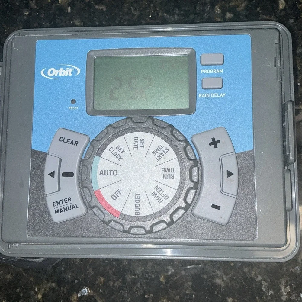 Orbit Model 27999 9-Station 3-Program All Weather Sprinkler Timer Used‎ No Key